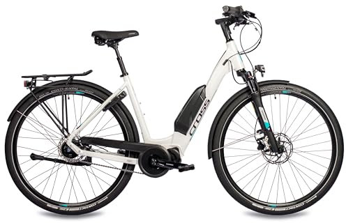 Airtracks 28 Zoll Damen E-Bike City Fahrrad LS Wave X-Tron SR3 Trekking Bike Herren Trekkingrad Shimano STеPS E5000 418Wh 5 Gang Shimano Nexus Inter - 55 cm (Körpergröße 175-185cm)