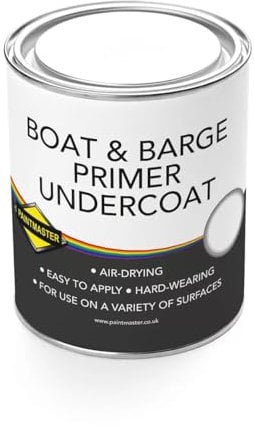 Paintmaster Boat and Barge Primer Undercoat - Versatile Protection for Hull Surfaces (Boat & Barge Primer Undercoat - Light Grey, 1L)
