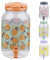 Murago - Getränkespender mit Zapfhahn ca. 3,7 Liter - Orange Wasserspender Saftspender Kunststoff Limonade Orangen Motiv Karaffe hervorragend für Kinder Matschküche Plastik Outdoor
