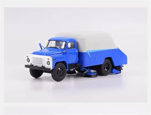 FloZ for Autohistory Soviet City for Gaz Road Sweeper for PU-53 (53) Blue Painted 1:43 Truck Pre-built Model