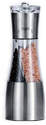 HPTHLY Pepper Mill Pepper Pepper And Salt Grinder 2 In 1 - Dual Mill Shaker With Adjustable Coarseness By Ceramic Rotor Hand Pepper Grinder Spice Grinder