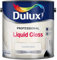 AMK® Dulux Professional Liquid Gloss Paint 2.5L Pure Brilliant White High Sheen Wood and Metal Surfaces Quick Dry No Sag