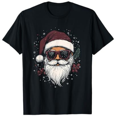 Cooler Weihnachtsmann mit Sonnenbrille Weihnachten T-Shirt