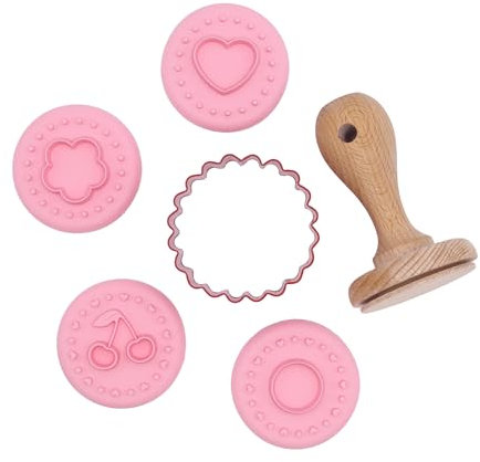 PME 6er-Set Prägestempeln für Valentinstag Doppelkekse mit Marmelade
