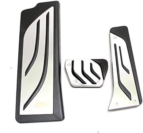 WSYLJX Autos Pedal Abdeckung für BMW 3er G20 G21 2020, Gaspedal Bremse Fußplatten, Auto Kupplung Gas Bremspedale, rutschfest Verschleißfest Pedal