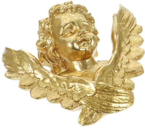 MAGICLULU Vintage Engel Figurine Wanddekoration Aus Resin Klassisches Wandornament Für Zuhause Kreative Und Hübsche Deko Für Innen Außenbereiche