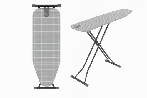 Bügelbrett Heßler Höhenverstellbares Bügelbrett mit Silikonablage & Haken, Patterned