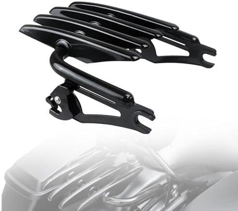 Porte-Bagages Moto, Porte-Bagages Arrière Amovible, Invisible, | Compatible avec Harley Touring à Partir de 2009-2024