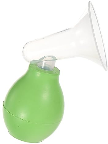 TOYANDONA Manual Breast Milk Collector Pump for Breastfeeding Women, Handheld Milk Suction Green Funnel, for Natural Breastmilk Collection