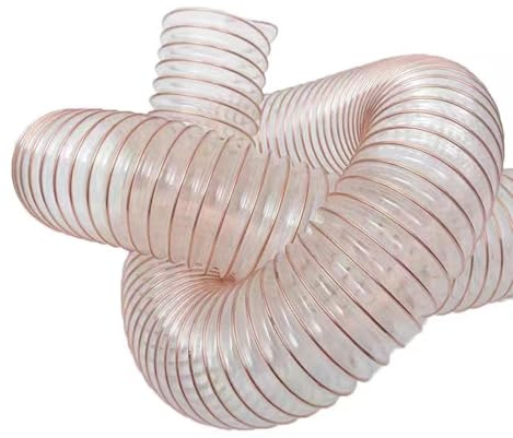 PU-Polyurethan-Flexschlauch, PU-Staub-Sammelschlauch-Durchmesser 2-20 im Hochleistungsflexschlauch-freien Staub-Rückstand(L 1m(3.3 Ft),Dia 50MM (2 Inch))