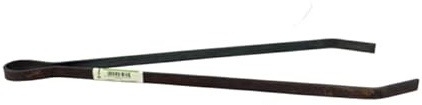 Valoak Molla Per Fuoco – Pinza Camino per Movimentazione Legna | in Ferro Resistente | Altezza 41 cm e Larghezza da 7 a 9 cm | Made in Italy