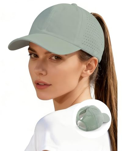 LISHIHE Basecap Damen Sommer Ponytail Mesh,Baseball Caps Für Damen Pferdeschwanz,Sport Kappe Damen Atmungsaktiv Leicht