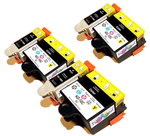 TiToPaten* 6X Kodak Nr. 10 Set passend für Kodak ESP 3250. Kompatible Premium XL Druckerpatronen in 3X Farbe und 3X Schwarz. Sehr Gute Laufleistung und Preiswert!