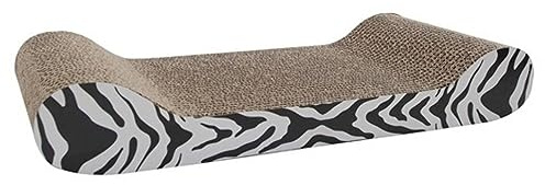 Catit Tiger Design Patterned Scratching Board with Catnip, Lounge