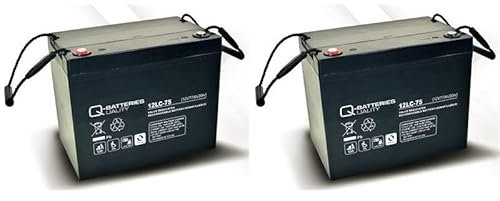 Blei Akku Batterie 2 x 12V/75Ah für Rollstuhl Elektromobil Orthopedia 900C ab BJ1991