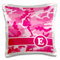 3dRose Cute Pink Camouflage Buchstabe E – Kissenbezug, 40,6 x 40,6 cm (pc_165827_1)