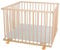 WALDIN Baby Laufgitter/Laufstall ca. 100 x 100 cm, BUCHE MASSIV, höhen-verstellbar, 2 Modelle wählbar, natur unbehandelt