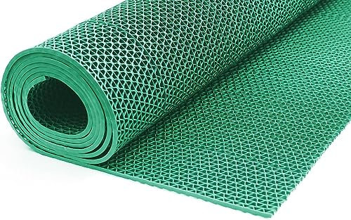 ONPIRA Bodenmatte in 4 Farben Saunaläufer Duschmatte Antirutschmatte Meterware 90 und 120 cm (120cm Grün)