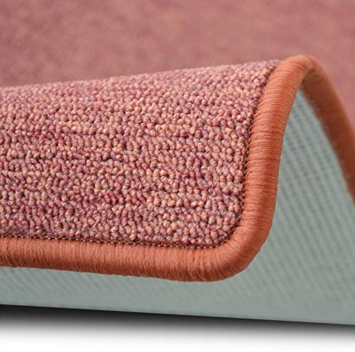 casa pura Teppich London | viele Größen | pflegeleichter Flacher Schlingenflor | Flurteppich, Wohnzimmerteppich, Küchenteppich, Schlafzimmerteppich (Terra - 100x150 cm)