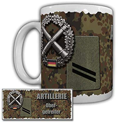Tasse Artillerietruppe Obergefreiter Panzerhaubitzen 2000 Bundeswehr #29370