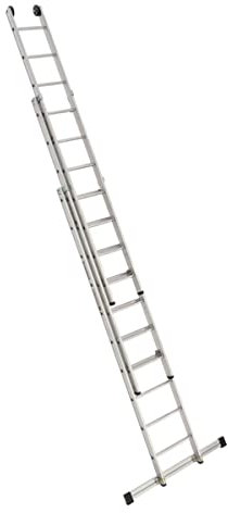 Euroline Alu-Schiebeleiter 3-teilig Nr. 303-3 x 10