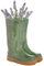Large Green Ceramic Double Wellington Boot Shaped Indoor Plant Pot Spring Summer Wedding Anniversary Gardening Gift