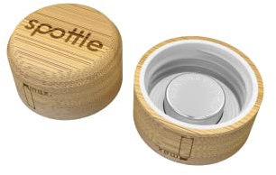 spottle® Couvercles en acier inoxydable et en bambou pour bouteilles en verre de 550, 750 ou 1 litre / Couvercles en métal et en bois pour bouteilles en verre / Couvercles de rechange (Bambou (Old))