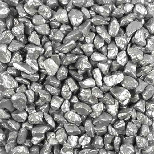 Fuchs seit 1895 Dekosteine Farbsteine Dekogranulat 5-8mm 1000g in versch. Farben, Farbe:Silber