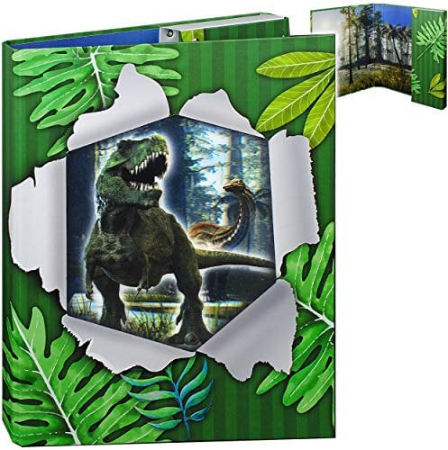 alles-meine.de GmbH 3D Effekt großer A4 - Heftordner/Heftbox/Sammelordner - Dinosaurier - Dino T-Rex - Aktenordner - für Hefte - Zeichnungen - Dokumente - Sammelmappe / 5,5..