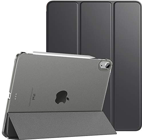 TiMOVO Hülle für iPad Air 11 Zoll (M3/M2-2025/2024), iPad Air 5./4. Generation (2022/2020) 10,9 Zoll Hülle, Schlank Schutzhülle mit Transparenter Rückseite, Auto Schlaf/Aufwach - Space Grau