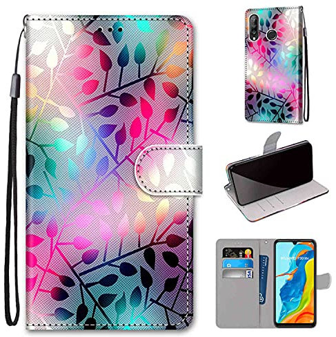 Custodia per Huawei P30 Lite/Nova 4e, Cover Portafoglio Protettiva Flip in Pelle PU Premium per New Edition