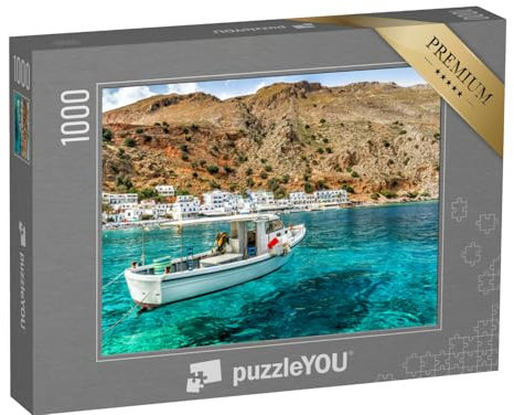 puzzleYOU: Puzzle 1000 Teile „Griechenland, Kreta, Loutro“ – aus der Puzzle-Kollektion Kreta