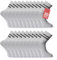 Basic Treasure 20 Paar Tennissocken Herren & Damen 43-46, Sportsocken Baumwolle, Atmungsaktive Tennis Crew Socken, Grau
