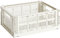 Hay Transportbox Colour Crate M aus recyceltem Polypropylen in der Farbe Off-white