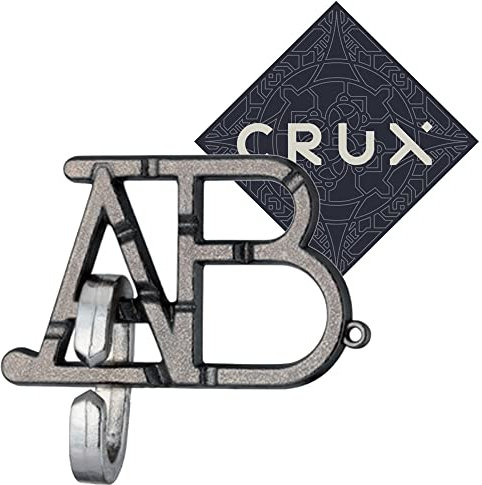 Hanayama Cast ABC Puzzle - Stufe 1 von 6 - Fairly Easy - inkl. Crux Sticker