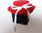100watt – 24 housses de bocaux rouges doux en microfibre – Idée originale pour préparer des cadeaux de Noël, bonbonnières de remise de diplôme – grands cercles en tissu pour emballer des bocaux, pots