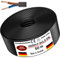 Cavo flessibile in plastica da 5 a 100 m, H05VV-F, 2 x 0,75; 2 x 1; 2 x 1,5 o 2 x 2,5, nero, cavo flessibile (H05VV-F 2 x 1,5 SW, 50 m)
