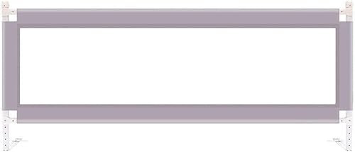 HAPPLiGNLY Bettgitter Bettenschutz 300D Oxford-Stoff Anti-Drop-Schallwand Betten Zaun Sicherheitsbarriere Höhenverstellbar Für Kinderbett (Color : Grey, Size : 1.5m)