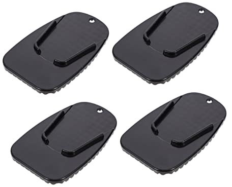 Garneck 4stücke Teiliges Motorrad Seitenständer Pad Rutschfeste Stützplatten Für Motorräder Langlebig Und Korrosionsbeständig Zur Vermeidung Von Kratzern Garagenböden Stabilisierung Des Seitenständers