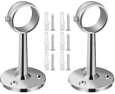 Gardinenstange Deckenhalter Verstellbar 2 Stücke Stangenhebelstütze Halterung Rotaryeinziehbare Kleiderschrankhalterung Schrankpfosten für Schlafzimmer Abstandshalter Für Gardinen 13cm