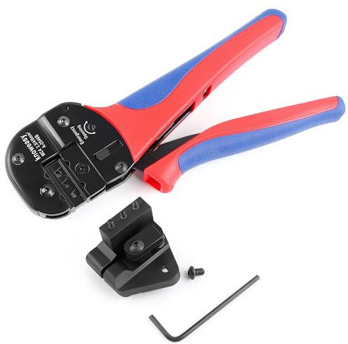 Knoweasy Verbesserte Solar-Crimper und A-2546B Solar-Crimpzange und Solar-Crimpwerkzeug, kompatibel mit 2,5/4/6 mm² (14-10 AWG) Solarpanel-PV-Kabel