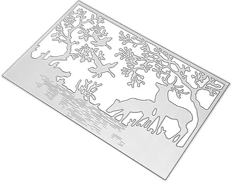 EXCEART Messerform Selber Machen Scrapbooking-vorlage Stanzschablone Stanzformen Herstellen Weihnachts-Scrapbooking Stirbt Buchstabenschablonen Schneidemaschine 3D Kohlenstoffstahl Metall