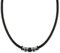 SHIEAGLELD Halskette Herren Leder, Herren Kette mit Edelstahl Halsband Anhänger, Geflochten Lederkette, Halsschmuck für Herren Junge Teenager, Kommt in Schmuck Geschenk box