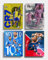 Football Poster, Football Superstar Poster Set of 4 Set Messi Poster Kunstdruck-Poster, Sport-Promi-Poster, Für Wohnzimmer, Raumdekoration (ungerahmt) (2023, 30X45 Cm)