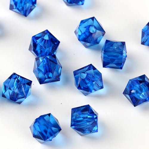 1000 Stück Glasperlen Großhandel 10 mm Kristall Facettierte Perlen Schmuck Versorgung für DIY-Perlen, Armbänder, Halsketten, Ohrringe & Anderen Schmuck,Blau