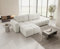 Design Möbel SOHO Ecksofa mit Schlaffunktion und Bettkasten Eckcouch Polstercouch in L-Form rechts Angeordnet Sofa Rückenecht Gepolstert Big Sofa Automatische Aufklapphilfe Gästebett 88 x 176 cm