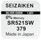 Generic 2 x Universal Watch Battery 379 SR521SW – Seizaken Seiko – Watch Battery Made in Japan