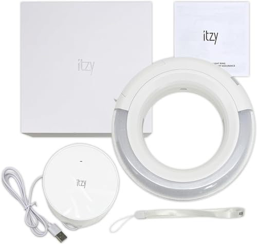 miuhuy ITZY Lightstick Lichtring + Fotokarten Set, Fan Light Stick für Konzert und Sammlung
