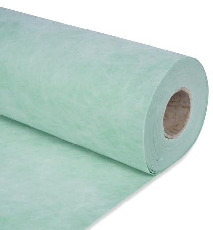GOOFCXO Wasserdichte Membran für Dusche, 1 m x 30 m, dicke Unterlage, wasserdichte Polyethylen-Membran, Polyethylen-Geweberolle für Badezimmer, Sauna, Dampfbad, Grün