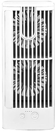 Aire acondicionado de mesa | enfriador de aire personal con ventilador | Aire acondicionado USB con cable USB, ventilador de nebulización para dormitorio y habitación pequeña